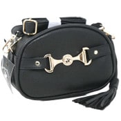 Wholesale - BHPC BLACK FASHION HANDBAG W/DBL TOP ZIPPER C/P 24, UPC: